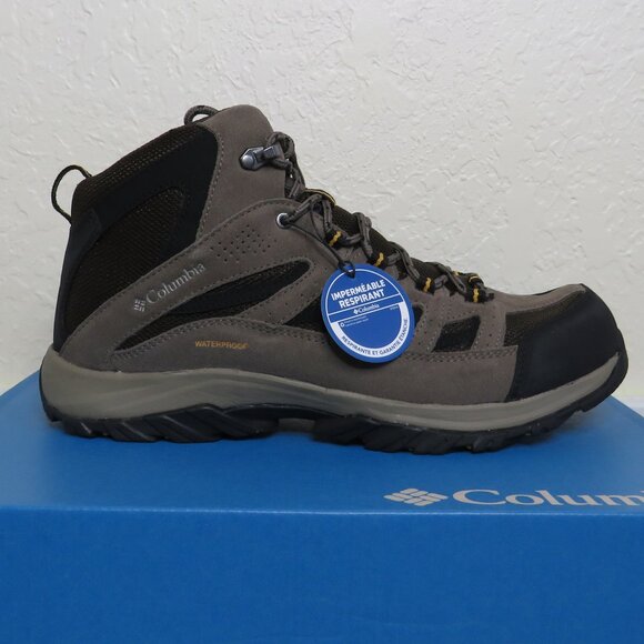 Columbia* Men\'s Crestwood Mid Waterproof Cordovan/Squash‎ Hiking Boot~ Size 12 main image 8